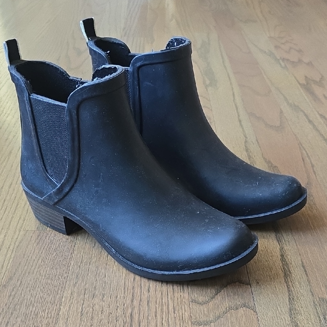 Lucky Brand Basel H2o Black Ankle Rain Boots